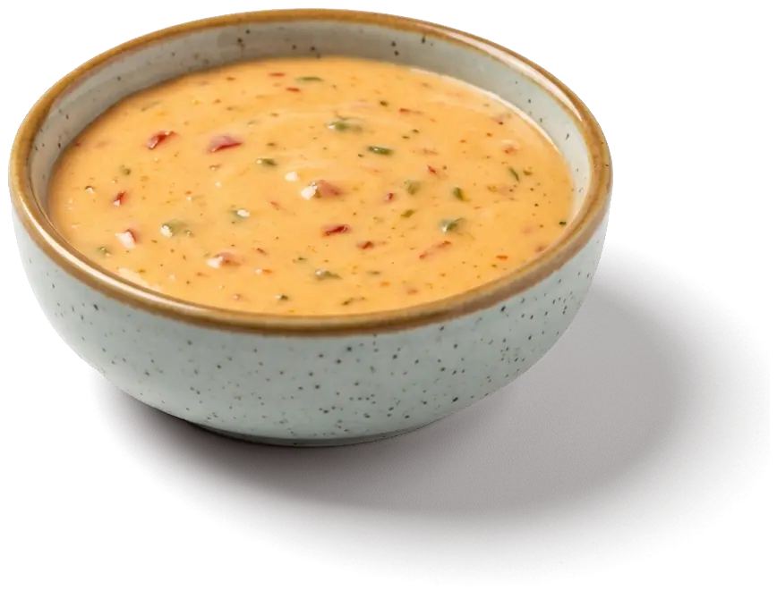 Chili-Cheesesauce im Dip-Schälchen