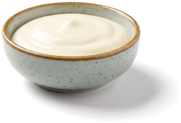 Mayonnaise im Dip-Schälchen