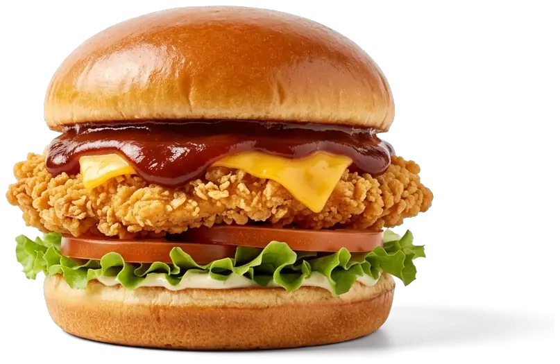 Chicken Burger mit Barbecuesauce