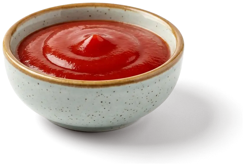 Ketchup im Dip-Schälchen