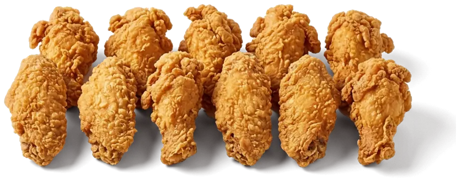 Zehn knusprige Chicken Wings