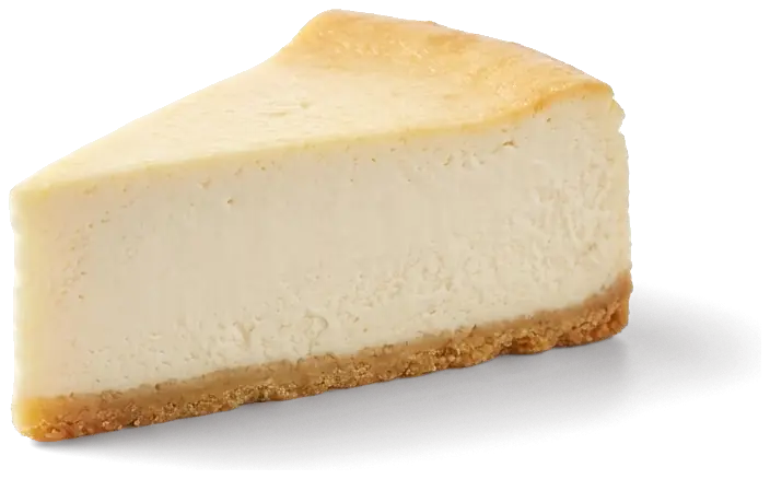 Ein Stück New York Cheesecake