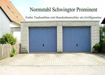 Schwingtor Prominent, Taubenblau, Rottenburg
