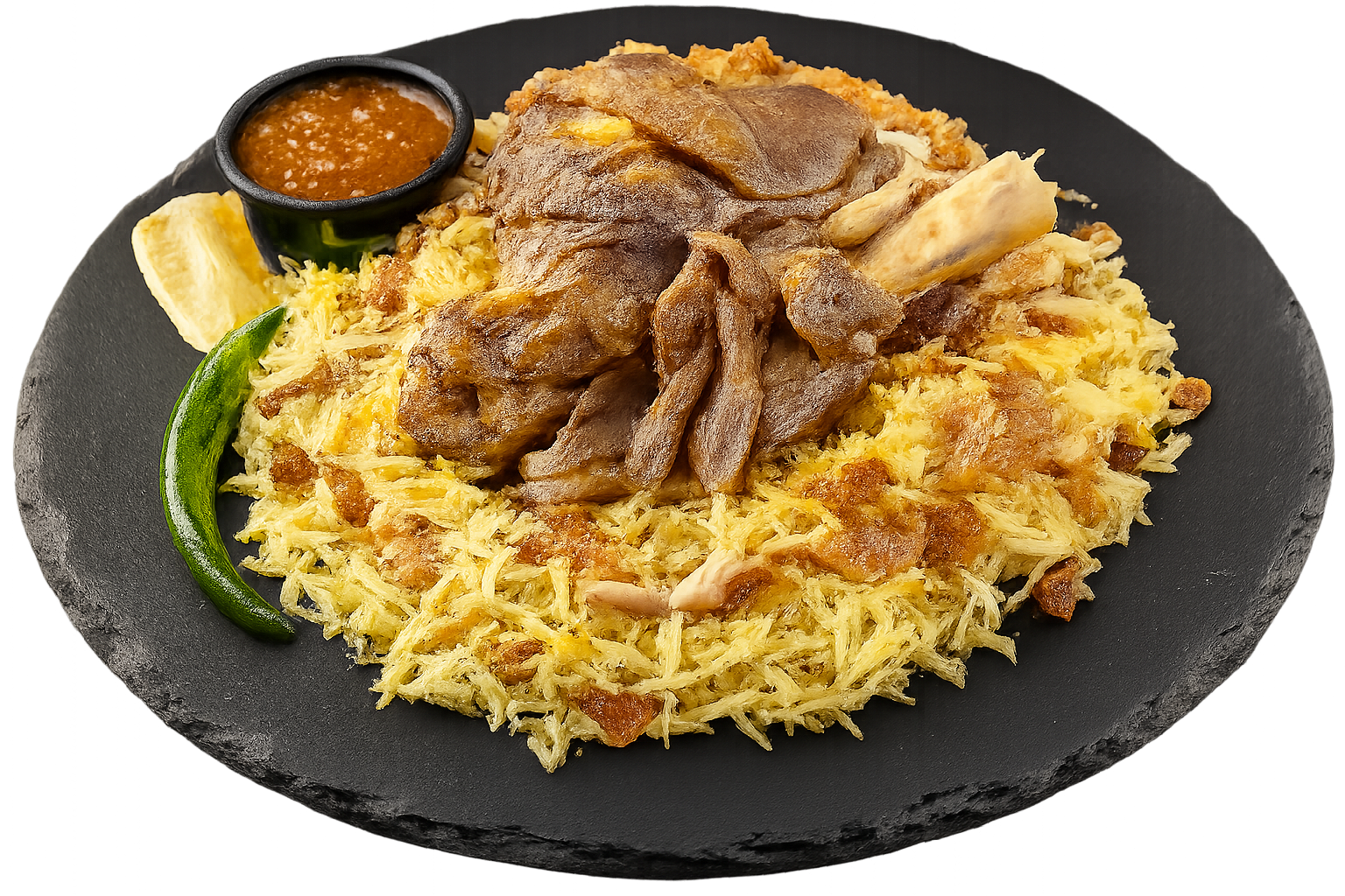 Mendi Lammfleisch mit Reis