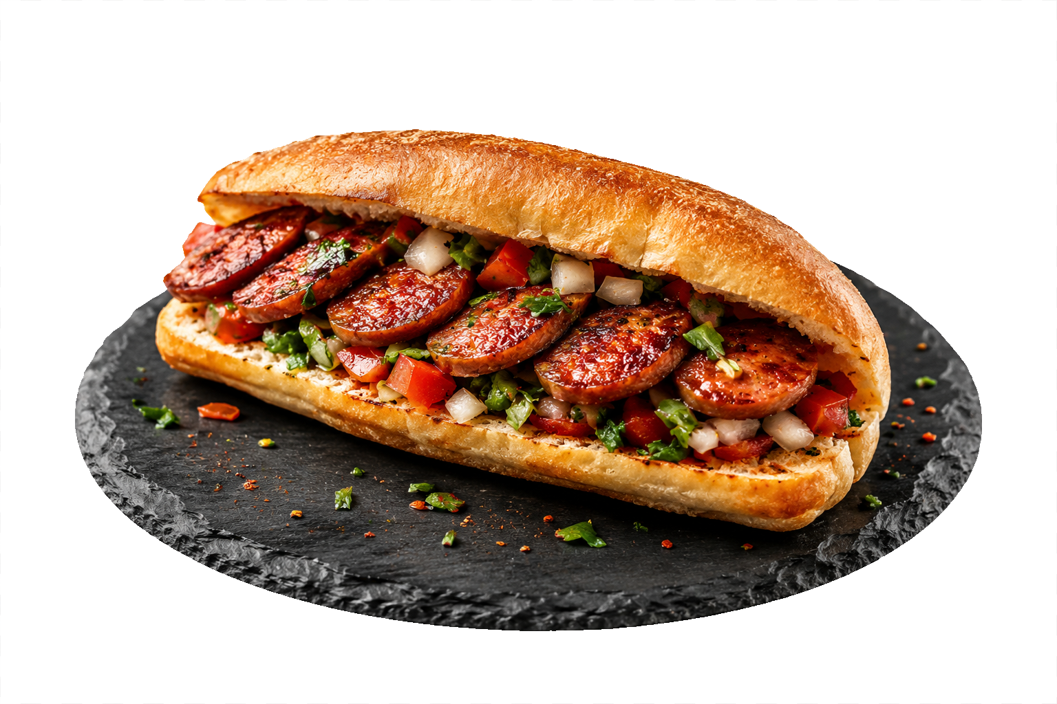 Arabisches Sucuk-Sandwich