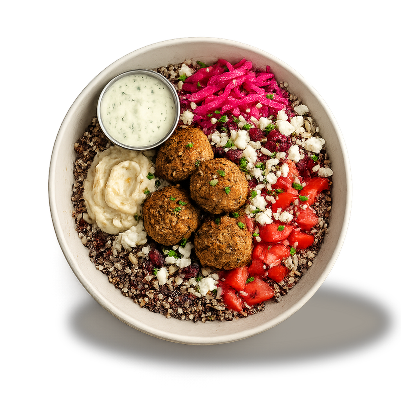Assiette Quinoa & falafels